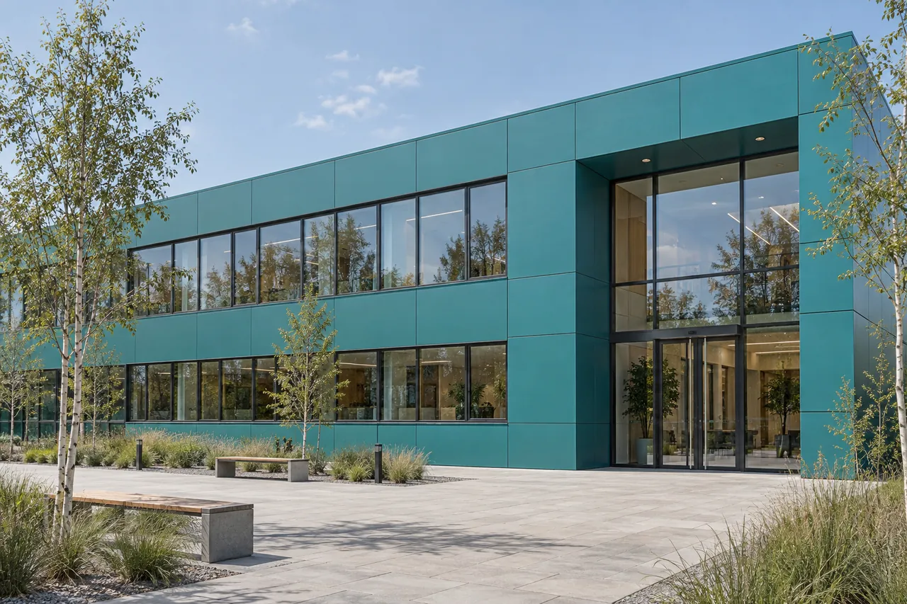 SAMAL Самал жашыл — ARTECO фторкөмүртек фасад панели | Arteco New Materials Technology (Kazakhstan) Group Ltd.