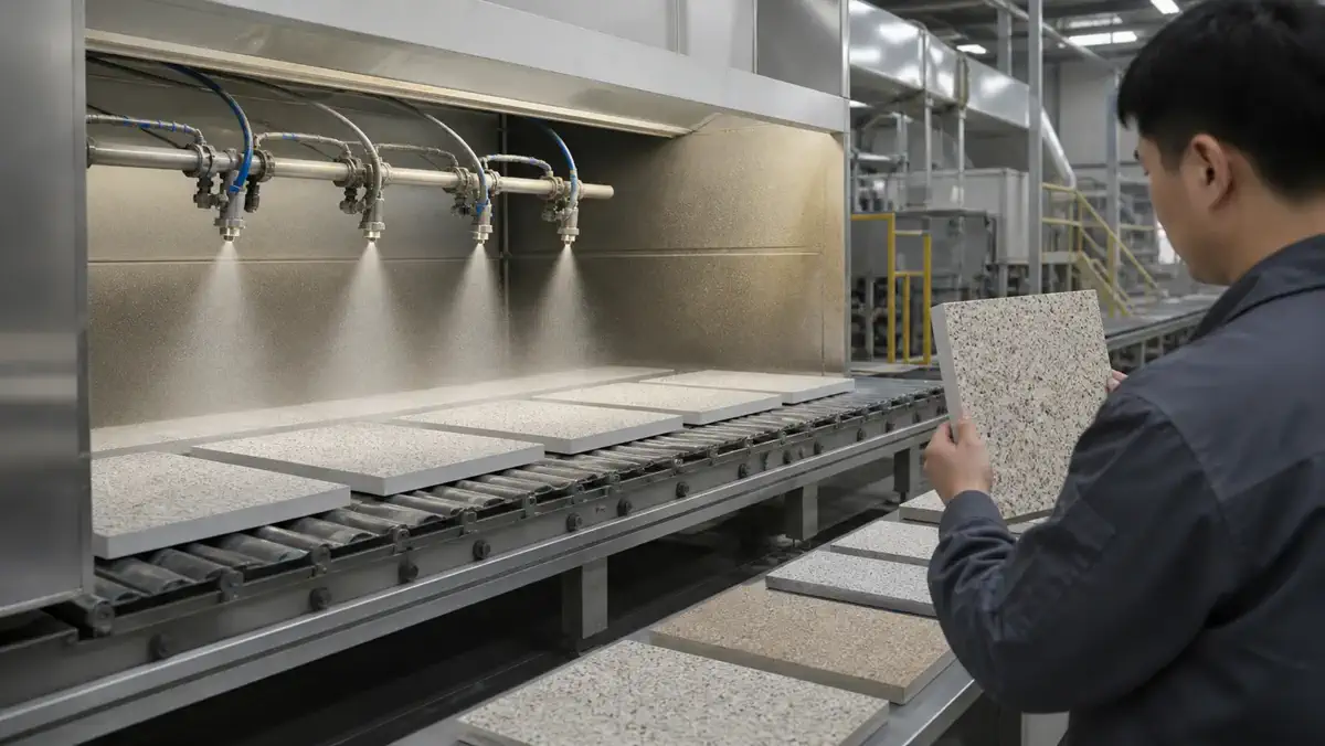 Insulated decorative integrated panels — calcium-silicate facade panel — incoming material inspection 32 | Arteco New Materials Technology (Kazakhstan) Group Ltd.