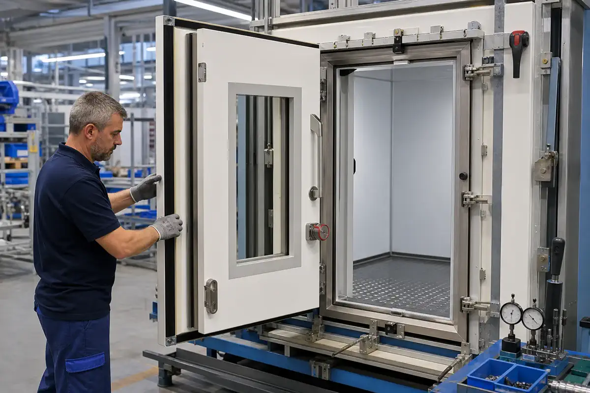 Двери для холодильных камер — cold room door, freezer door, sliding cold room door | Arteco New Materials Technology (Kazakhstan) Group Ltd.