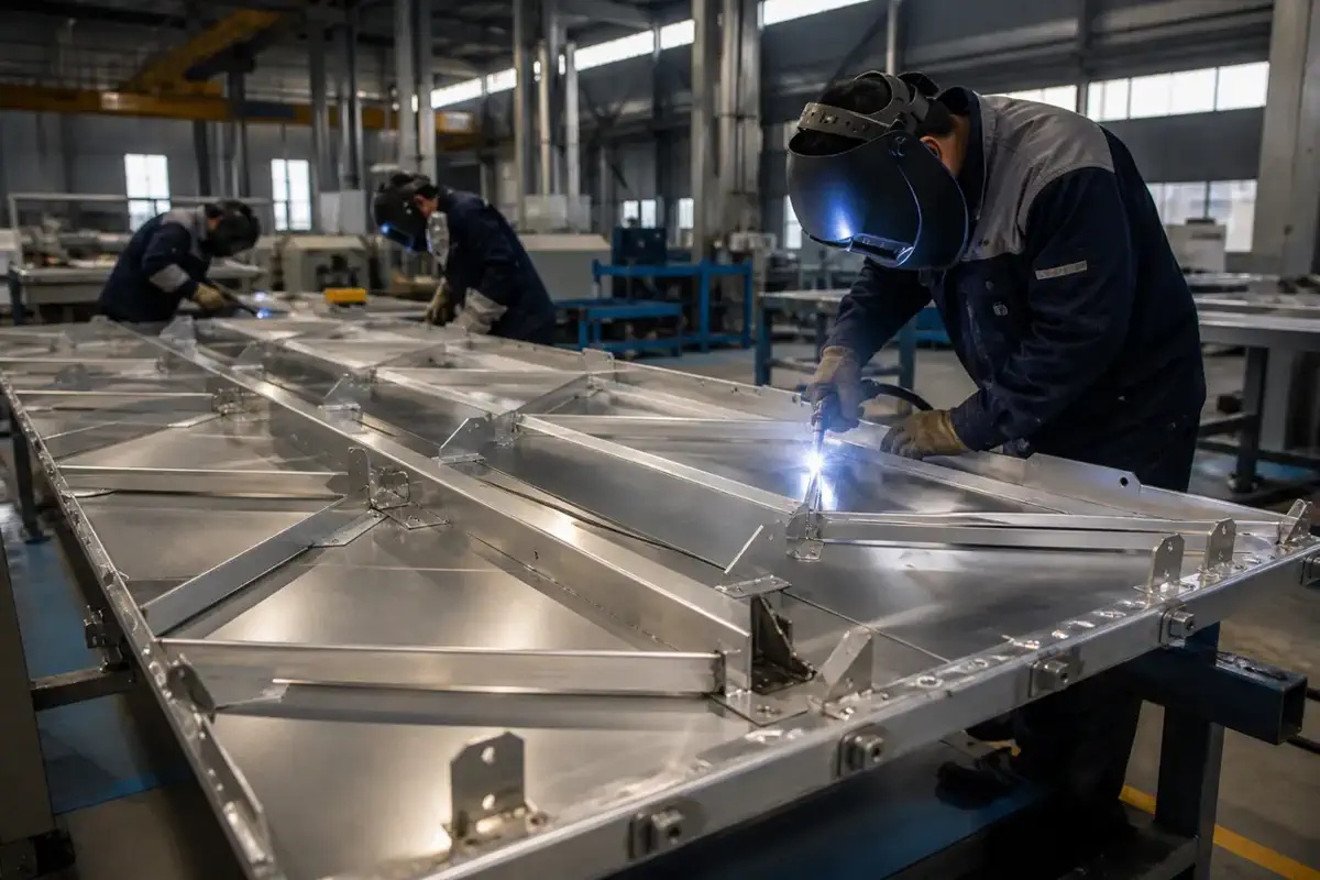 Алюминиевые фасадные панели — Stadiums and football venues — узел монтажа стены 23 | Arteco New Materials Technology (Kazakhstan) Group Ltd.