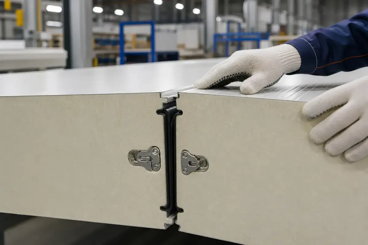 Cold room panels | Arteco New Materials Technology (Kazakhstan) Group Ltd. Cold room panels — Meat & seafood — panel lamination detail 18 | Arteco New Materials Technology (Kazakhstan) Group Ltd.