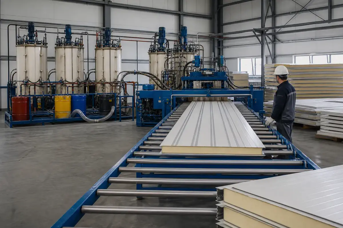 PIR wall panels — Factories — incoming material inspection 17 | Arteco New Materials Technology (Kazakhstan) Group Ltd.