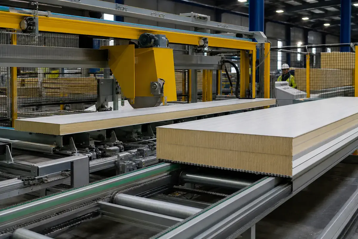 PIR wall panels — thermal insulation — site lifting 22 | Arteco New Materials Technology (Kazakhstan) Group Ltd.