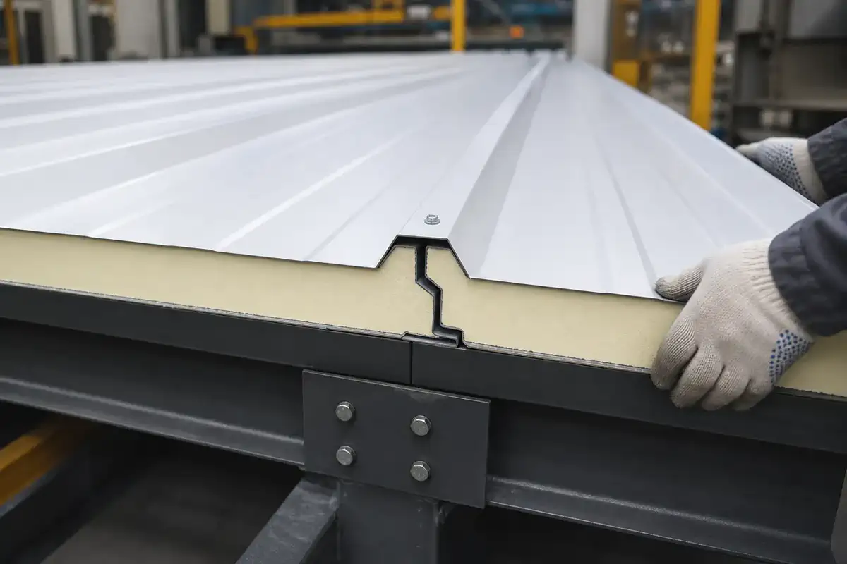 PIR wall panels — Factories — wall installation detail 23 | Arteco New Materials Technology (Kazakhstan) Group Ltd.