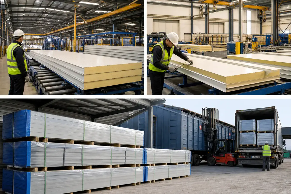 PIR wall panels — thermal insulation — production process 16 | Arteco New Materials Technology (Kazakhstan) Group Ltd.