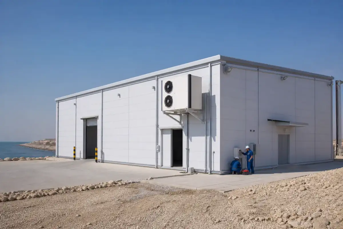 Atyrau & Aktau — Warehouses — panel lamination detail 03 | Arteco New Materials Technology (Kazakhstan) Group Ltd.