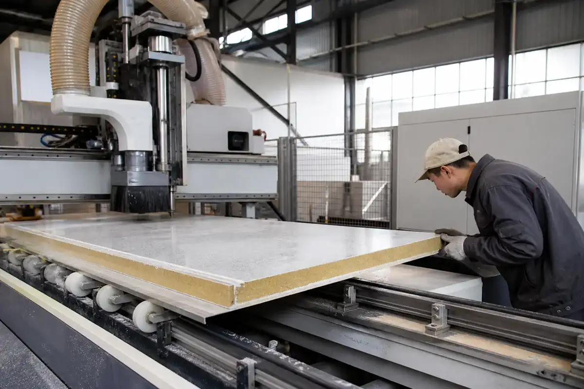 Insulated decorative integrated panels — calcium-silicate facade panel — finished-product quality control 20 | Arteco New Materials Technology (Kazakhstan) Group Ltd.