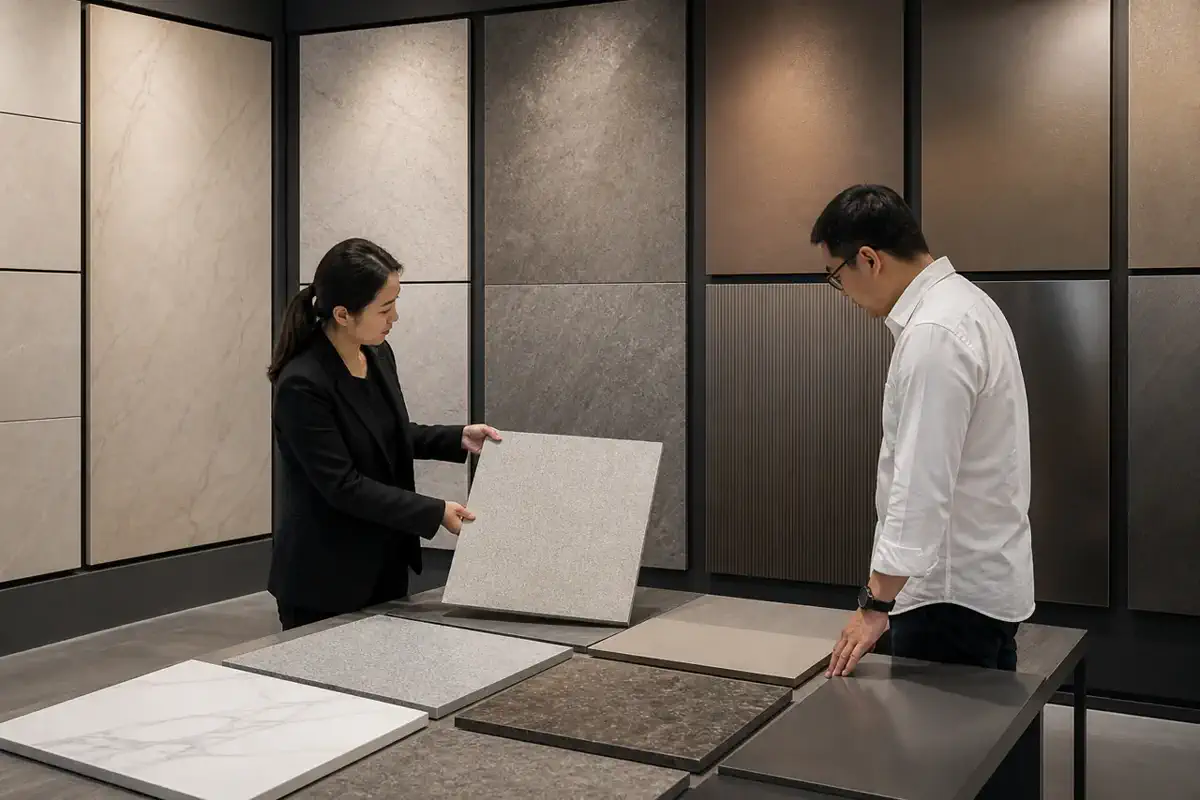 Insulated decorative integrated panels — stone-effect coating — site lifting 22 | Arteco New Materials Technology (Kazakhstan) Group Ltd.