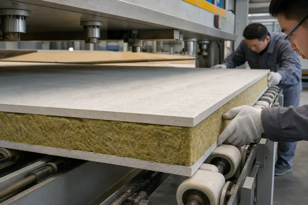 Insulated decorative integrated panels — Residential exterior walls — panel lamination detail 18 | Arteco New Materials Technology (Kazakhstan) Group Ltd.