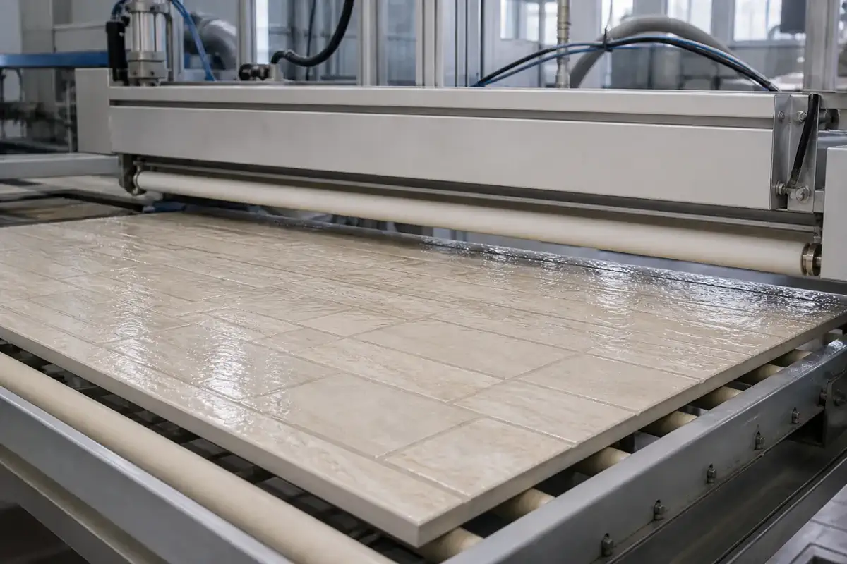 Insulated decorative integrated panels — stone-effect coating — production process 16 | Arteco New Materials Technology (Kazakhstan) Group Ltd.