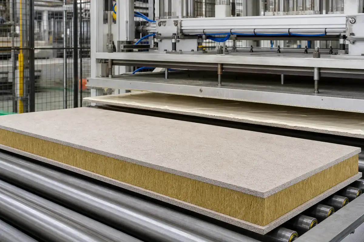 Insulated decorative integrated panels — Insulated decorative integrated panels — surface finishing process 19 | Arteco New Materials Technology (Kazakhstan) Group Ltd.
